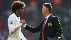 Manchester United manager Louis van Gaal says Marouane Fellaini is undroppable on current form. Photograph: Alex Livesey/Getty Images
