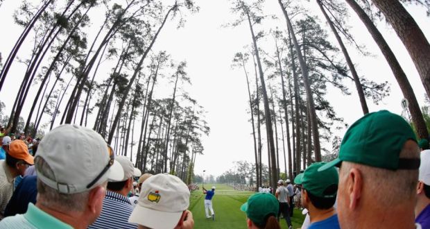 Rickie Fowler plays a tee shot during a practice round prior to the start of the 2015 Masters at Augusta National. Photograph: Ezra Shaw/Getty 