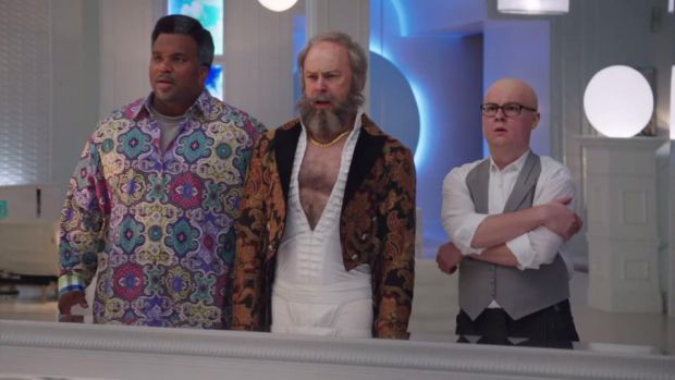 Bewildered audience members were seen to visibly age during Hot Tub Time Machine 2