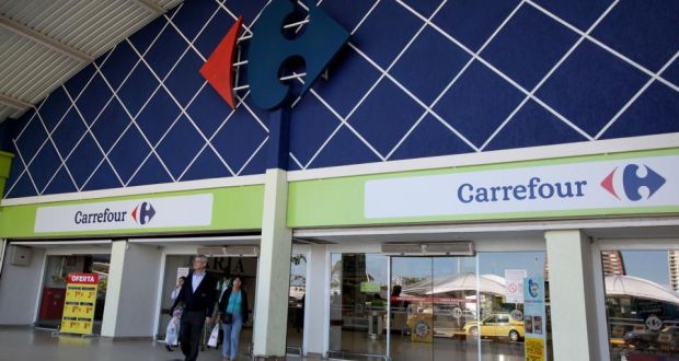 First-quarter group sales reached €21 billion, an underlying 3.2 per cent rise, Carrefour said. Photograph: Rich Press/Bloomberg 