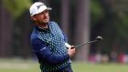 Graeme McDowell hits his third shot on the 15th hole during the first round of the RBC Heritage at Harbour Town Golf Links   in Hilton Head Island, South Carolina. Photograph: Tyler Lecka/Getty Images