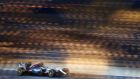  Lewis Hamilton  drives his Mercedes during   qualifying for the Bahrain  Grand Prix. Photograph: Clive Mason/Getty Images