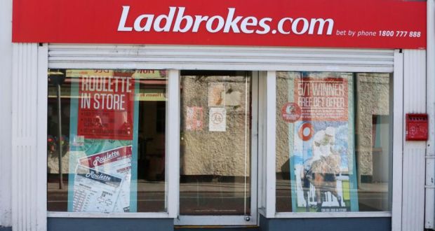 Ladbrokes branch in Irishtown, Dublin: the betting chain lost €5 million in 2014.  An examinership, focused solely on its betting shops in the Republic, is likely to run for the full 100 days allowed by law. Photograph: Niall Carson/PA  