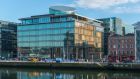 Riverside 1 on Sir John Rogerson’s Quay: both Irish Life and IPUT are believed to be interested in acquiring the office building in Dublin’s docklands area