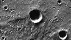 A picture of Carolan Crater near the planet Mercury’s north pole, taken by the Messenger satellite while in orbit around the planet. Credit: NASA