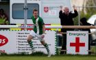 Bray Wanderers’ Peter McGlynn celebrates scoring his goal during the SSE Airtricity Premier Division match against Longford Town at the Carlisle Grounds. Photo:  Dan Sheridan/Inpho