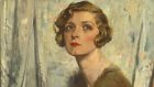 Detail from a portrait of British actress Gladys Cooper by Sir William Orpen which made €175,000, the top price paid for a painting at auction this year 