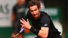 Scotland’s Andy Murray in action during his French Open second-round match against  Joao Sousa of Portugal on day five of the  French Open at Roland Garros. Photo: Clive Mason/Getty Images