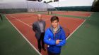 Former Dublin footballer Tommy Carr and his son 15-year-old Simon, who is hoping to make it as a professional tennis player. Photograph: Nick Bradshaw