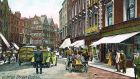 One of the postcards from Lot 53 at Whyte’s ‘Eclectic Collector’ auction next Saturday depicts a scene from early 20th century on Grafton Street, Dublin