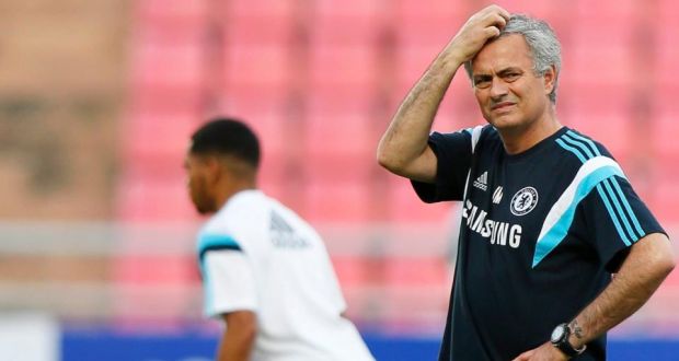 According to reports, Mourinho was caught on a speed camera doing 60mph in a 50mph zone. Photograph: EPA/RUNGROJ YONGRIT