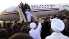Sudanese president Omar al-Bashir returns from South Africa to Khartoum on Monday, avoiding arrest over war crimes charges. Photograph: Marwan Al/EPA