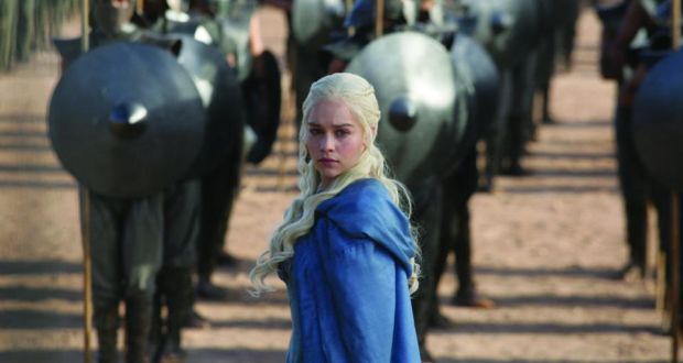 Game Of Thrones featuring Emilia Clarke as Daenerys Targaryen. Photograph: HBO Enterprises publicity shot.