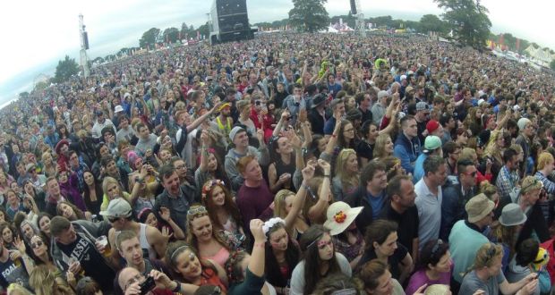 Crowds throng the main stage at Electric Picnic 2014. Photograph: Dave Meehan
