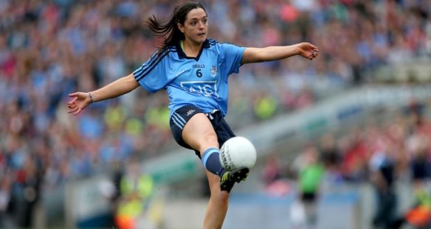 Player-of-the-match Sinead Goldrick, excellent in the Dublin half-back line. Photograph: Inpho