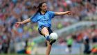 Player-of-the-match Sinead Goldrick, excellent in the Dublin half-back line. Photograph: Inpho