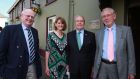 Kevin O’ Malley, US ambassador to Ireland, and his wife Dena, with former tánaiste Michael McDowell SC and Dr Joe Mulholland, director of the Patrick MacGill Summer School at the opening in Glenties, Co Donegal on Sunday night