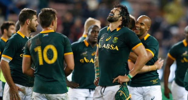 Victor Matfield is an injury doubt for South Africa ahead of their upcoming New Zealand game. Photograph: EPA