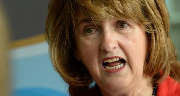 Tánaiste Joan Burton responded to comments comparing the Coalition to a “bad marriage” at MacGill Summer School. Photograph: Cyril Byrne/The Irish Times 
