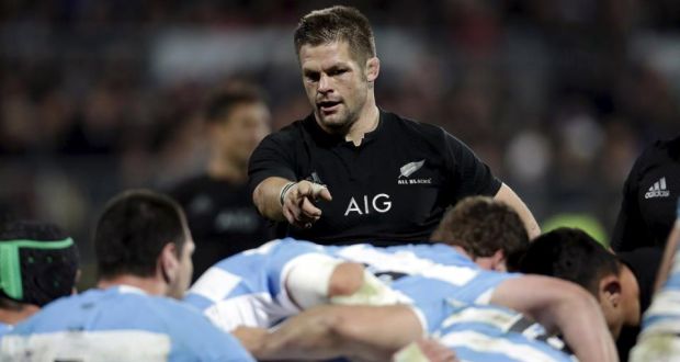Richie McCaw of New Zealand during the Rugby Championship clash against Argentina last weekend in Christchurch. Photograph: Reuters.