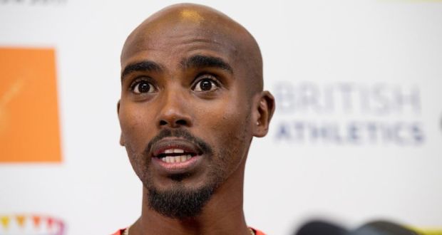Mo Farah was questioned by a United States Anti-Doping Agency investigator on Saturday over the doping allegations surrounding his coach Alberto Salazar. Photograph: Barry Coombs/PA Wire.