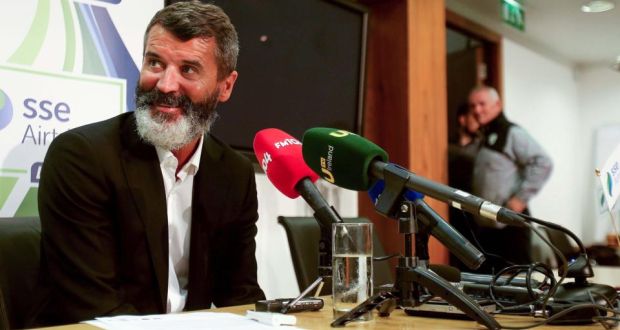 Roy Keane at the launch of the SSE Airtricity Under-17 National League at FAI Headquarters in Abbotstown yesterday. Keane called for more Irish players to be playing at top level. Photo: Donall Farmer/INPHO