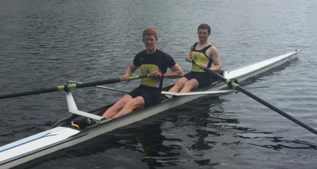 Barney Rix (left) and Aaron Johnson, the Portora pair  will represent Ireland at the Coupe de la Jeunesse in Szeged in Hungary.  