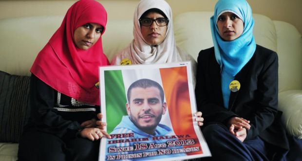Omaima, Fatima and Somaia Halawa sisters of Ibrahim Halawa who is awaiting trial in Egypt. Photograph: The Irish Times