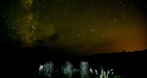 Perseid meteor shower over Drombeg Stone Circle, Glandore, West Cork, Ireland. Photograph: Emma Jervis Photography