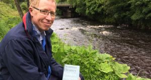 Eugene Kielt, an enthusiast for all things Heaney, on the banks of the Moyola river