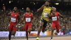 Usain Bolt pipped Justin Gatlin to win gold in the World Championships 100m. Photograph: Afp
