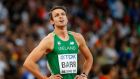 Thomas Barr: finished fourth in his semi-final, clocking 48.71 seconds. Photograph: Christian Petersen/Getty Images