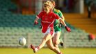 Cork’s Valerie Mulcahy scores a goal during the  All-Ireland semi-final at Gaelic Grounds, Limerick. Photograph: Inpho  