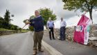 Tom Moloney, Tom Treacy and Ollie Robinson, former hurlers and committee members of Tynagh Abbey-Duniry GAA Club. Photograph: The Irish Times