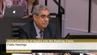Former IMF deputy director Ajai Chopra gives evidence at the Oireachtas banking inquiry