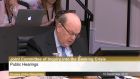 Minister for Finance Michael Noonan speaking before the Oireachtas banking inquiry on Thursday. Photograph: Oireachtas TV
