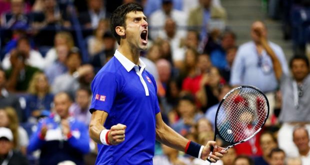 Novak Djokovic  wins his tenth major  by beating Roger Federer 6-4, 5-7, 6-4, 6-4 in the final of the US Open. Photograph:  Clive Brunskill/Getty Images