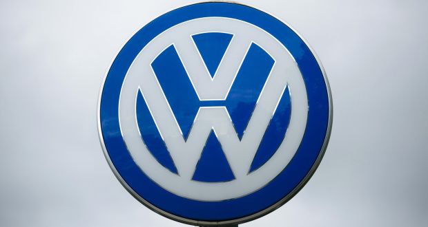 Volkswagen AG shares fell again on news of the widening scandal. Photograph: Bloomberg
