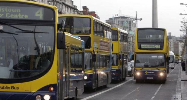  “The limited privatisation mooted here of individual Dublin bus routes provoked industrial action and is proceeding at a slow pace.” Photograph: Cyril Byrne/The Irish Times