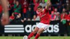 Ian Keatley was the man-of-the-match as Munster’s late show was enough to get them past Cardiff Blues in Cork. Photograph: Inpho