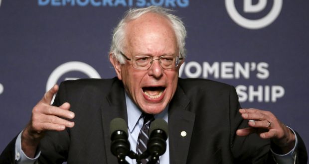 Democratic presidential candidate Senator Bernie Sanders: says he plans to deliver a “major speech” on his political philosophy. “We have some explaining and work to do.” Photograph: Gary Cameron/Reuters