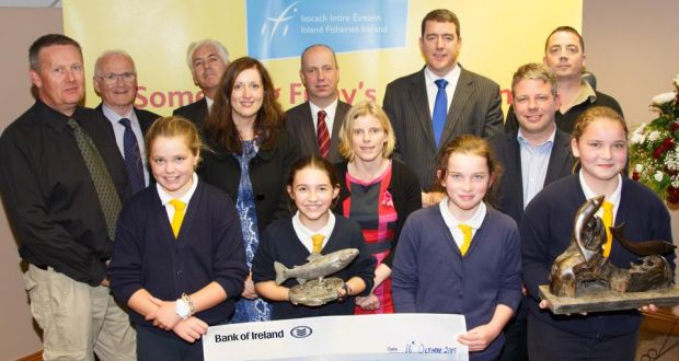 Students from St Mary’s School, Dunmanway, Co Cork, with their winning prizes at the Something Fishy prize-giving ceremony at West Cork Education Centre