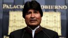 Bolivia’s president Evo Morales: Minister for Foreign Affairs Charlie Flanagan said he woulld discuss trade and political links between the two countries.  Photograph: David Mercado/Reuters
