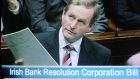  Taoiseach Enda Kenny in the Dáil in February 2013 as  legislation is moved to dissolve IBRC. Photograph; screegrab from Oireachtas TV/Frank Miller /The Irish Times.