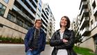 Frustrating search: Matous Machacek and Barbora Saifrtova are having  difficulties renting property. Photograph: Dara Mac Dónaill 
