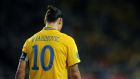 Zlatan Ibrahimovic has been named Swedish footballer of the year for the last nine years. Photograph:  Christopher Lee/Getty Images