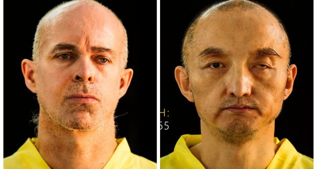 This combination of undated images taken from Islamic State’s online magazine Dabiq purports to show Ole Johan Grimsgaard-Ofstad (48) from Oslo, Norway and Fan Jinghui (50) from Beijing, China. IS had demanded ransoms for the two men. Photograph: Dabiq via AP