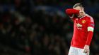 Wayne Rooney has urged Manchester United to be more ruthless in front of goal after his side’s 0-0 draw with PSV at Old Trafford. Photograph: Reuters