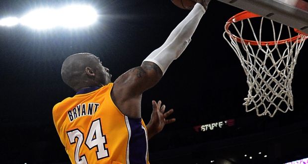 LA Lakers legend Kobe Bryant will retire at the end of the NBA season. Photograph: Epa