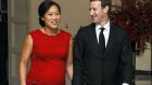 Mark Zuckerberg, chairman and chief executive of Facebook, and his wife Priscilla Chan The couple have said they plan to give away 99 pe rcent of their fortune in Facebook stock to a new charity the couple were creating, while announcing the birth of their first child Max 
